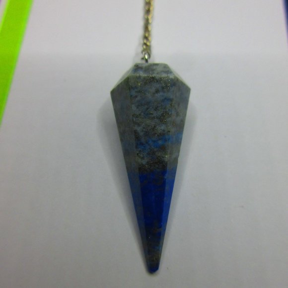 Lapis Lazuli Gemstone Dowsing Pendulum Meditation Tool - Picture 1 of 4